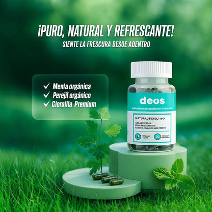 DEOS™ – Desodorante Interno Natural para Neutralizar Olores Íntimos, Frescor y Bienestar Diario HerbaLux
