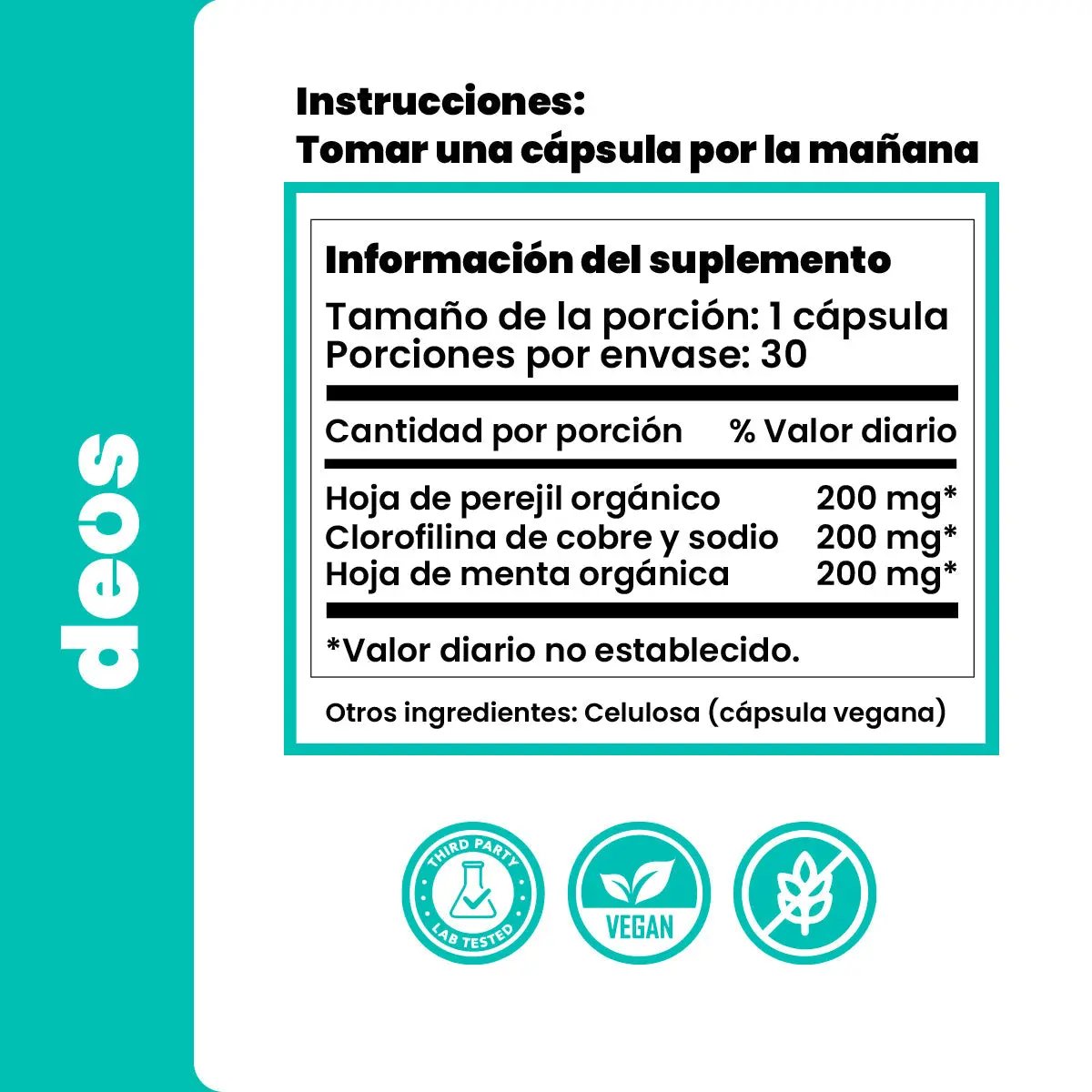 DEOS™ – Desodorante Interno Natural para Neutralizar Olores Íntimos, Frescor y Bienestar Diario HerbaLux