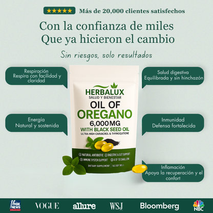 Aceite de Orégano + Semilla Negra HerbaLux