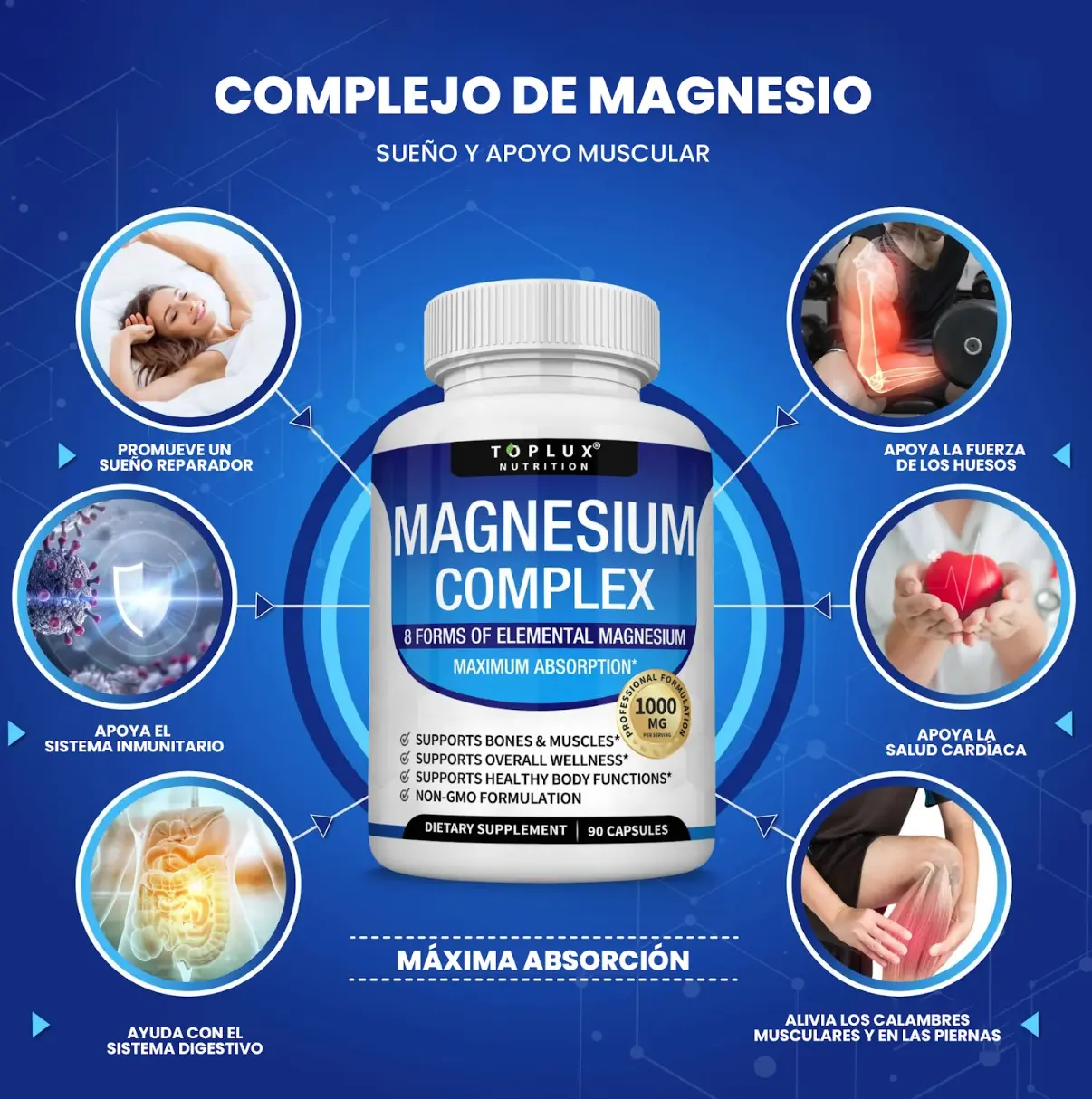 Complejo de Magnesio Multifuente | Energía y claridad mental – Herbalux HerbaLux