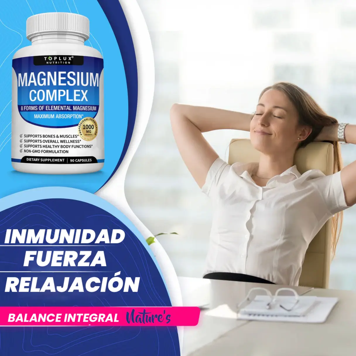 Complejo de Magnesio Multifuente | Energía y claridad mental – Herbalux HerbaLux