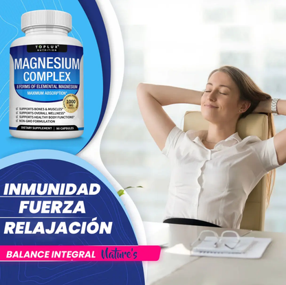Complejo de Magnesio Multifuente | Energía y claridad mental – Herbalux HerbaLux