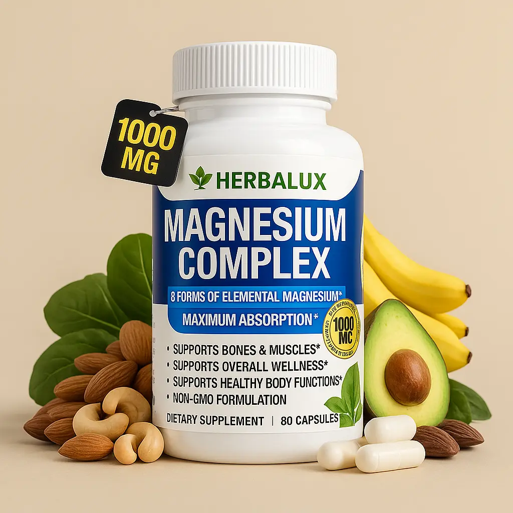 Complejo de Magnesio Multifuente | Energía y claridad mental – Herbalux HerbaLux