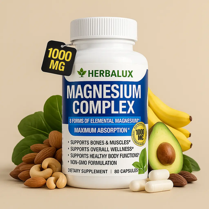 Complejo de Magnesio Multifuente | Energía y claridad mental – Herbalux HerbaLux