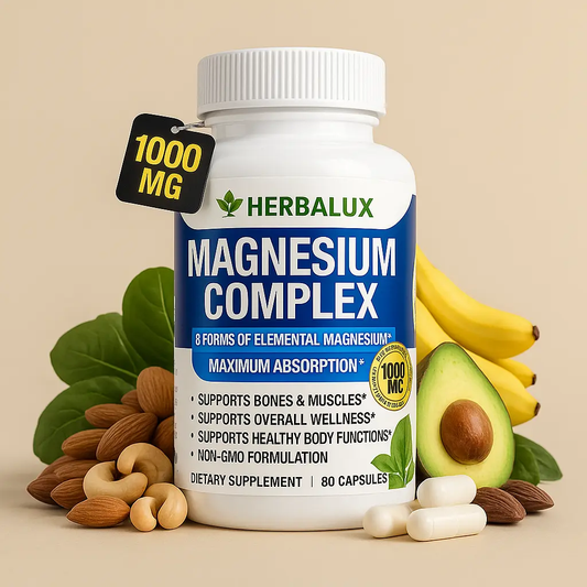 Complejo de Magnesio Multifuente | Energía y claridad mental – Herbalux HerbaLux