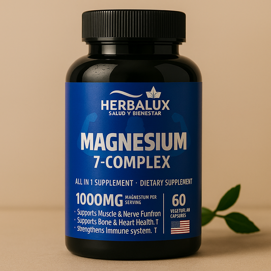 Magnesio 7-Complex: Tu Apoyo para el Bienestar Diario HelixVital