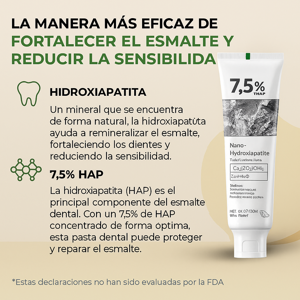 Herbalux Teeth™ Pasta Dental de Nano-Hidroxiapatita HerbaLux