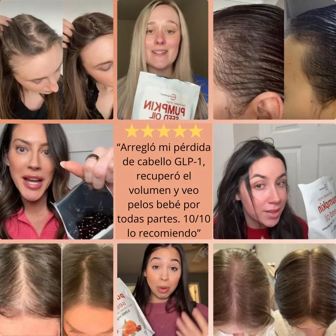 Aceite de Semilla de Calabaza 3000 mg – Cabello Fuerte y Piel Radiante HerbaLux