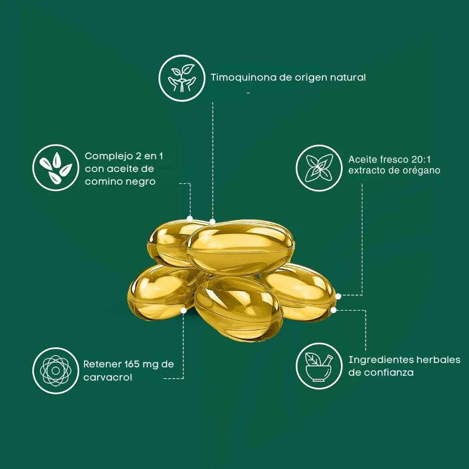 Aceite de Orégano + Semilla Negra HerbaLux