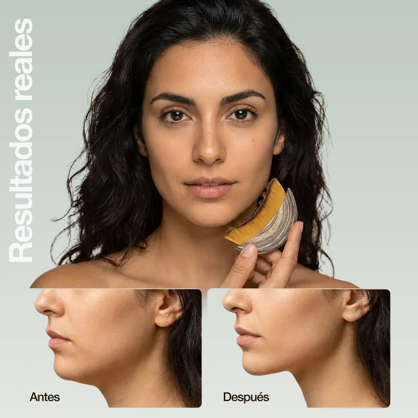 Brocha de drenaje linfático TODO EN UNO para desinflamar y definir el rostro